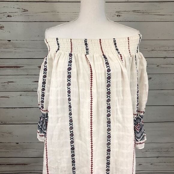 Paper Heart Striped Boho Tunic dress Size Medium - Picture 3 of 8